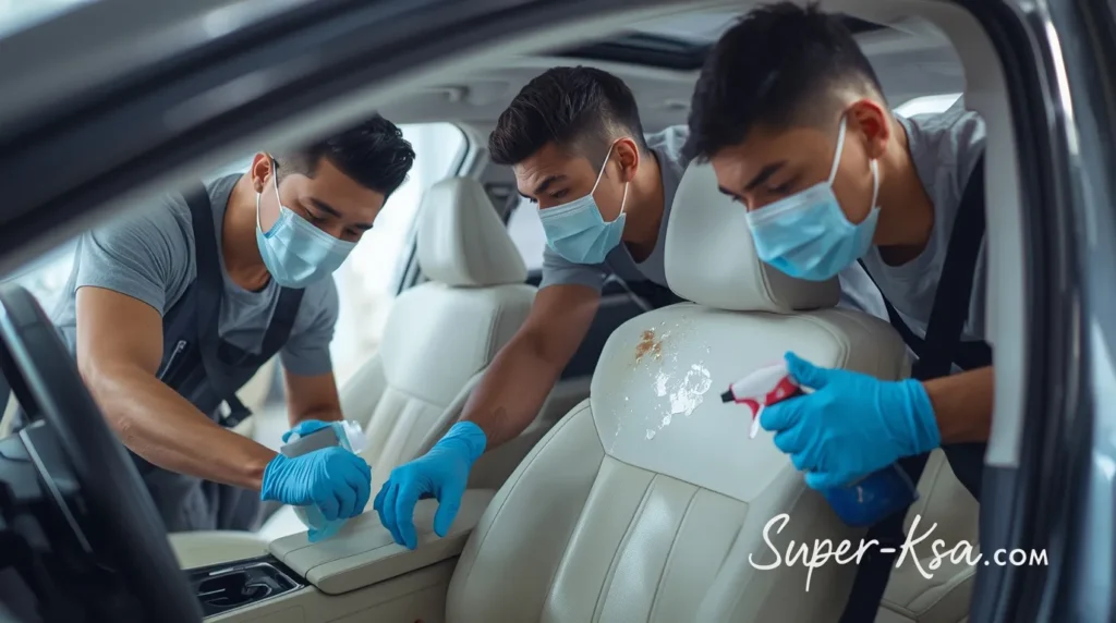 تنظيف السيارات من الداخل