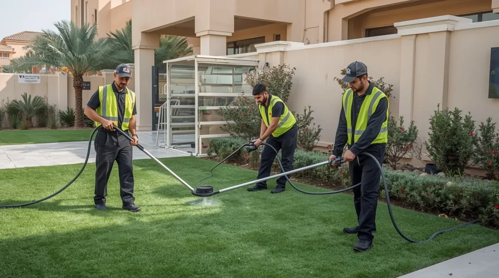 تنظيف الحوش