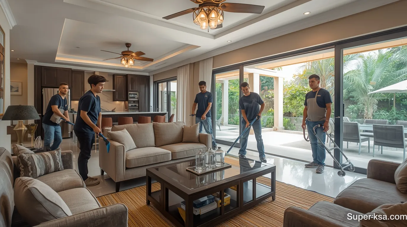 شركة تنظيف فلل مفروشة