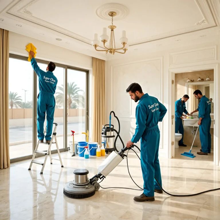 تنظيف الفلل الجديدة بعد التشطيب بجدة