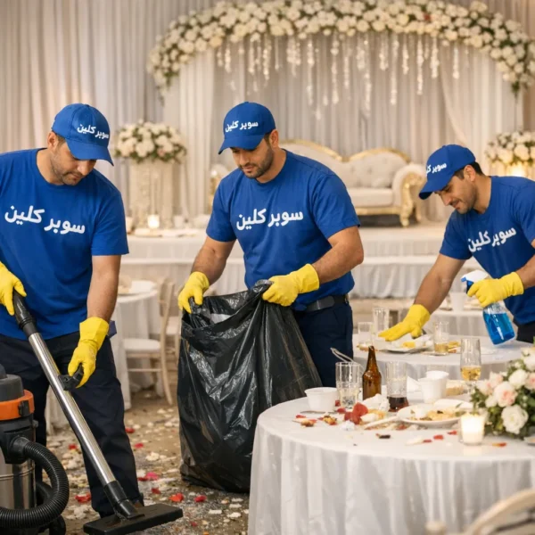 شركة تنظيف بجدة 8 تنظيف بعد الحفلات بجدة