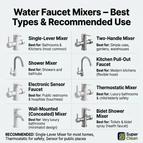 افضل سباك في الحمدانية 7 أنواع خلاطات المياه وأفضلها