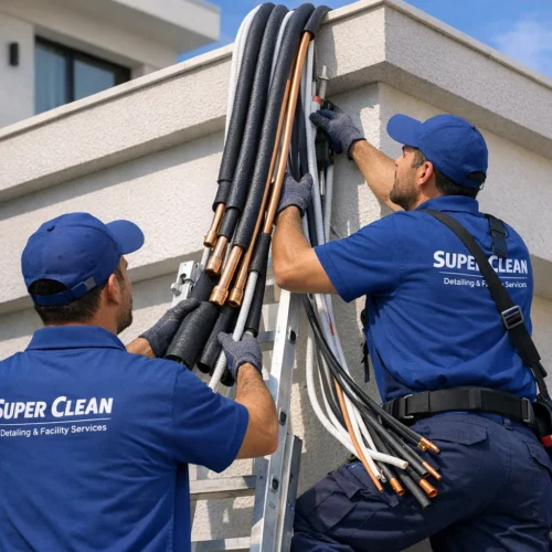 شركة تنظيف مكيفات الروضة 7 تفقد مسار خرطوم الصرف