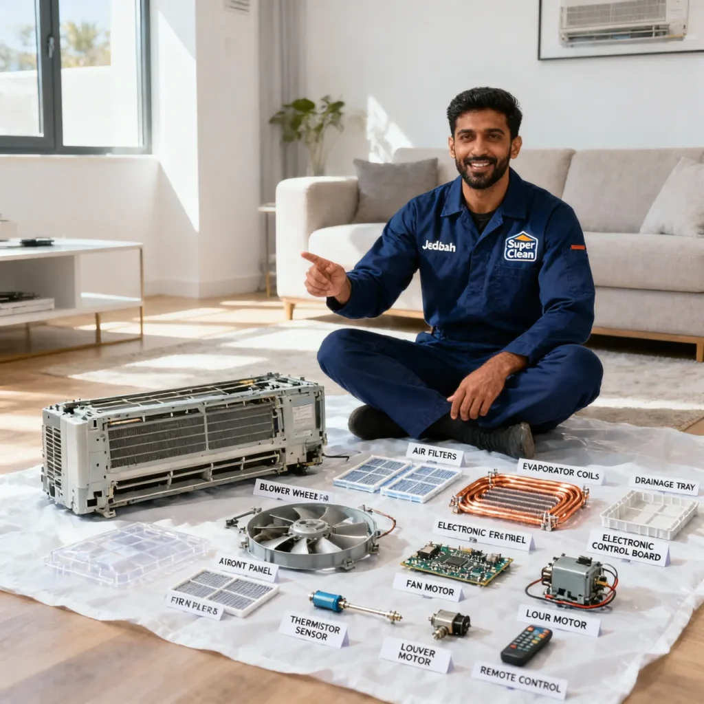شركة تنظيف مكيفات الروضة 6 فك وتركيب مكيفات الروضة بجدة