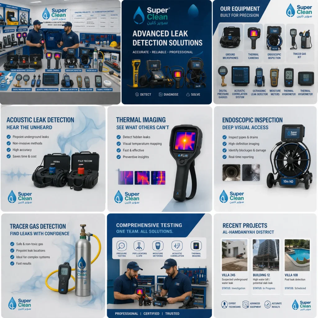 شركة كشف تسربات مياه الحمدانية 5 كشف تسربات المياه بالحمدانية